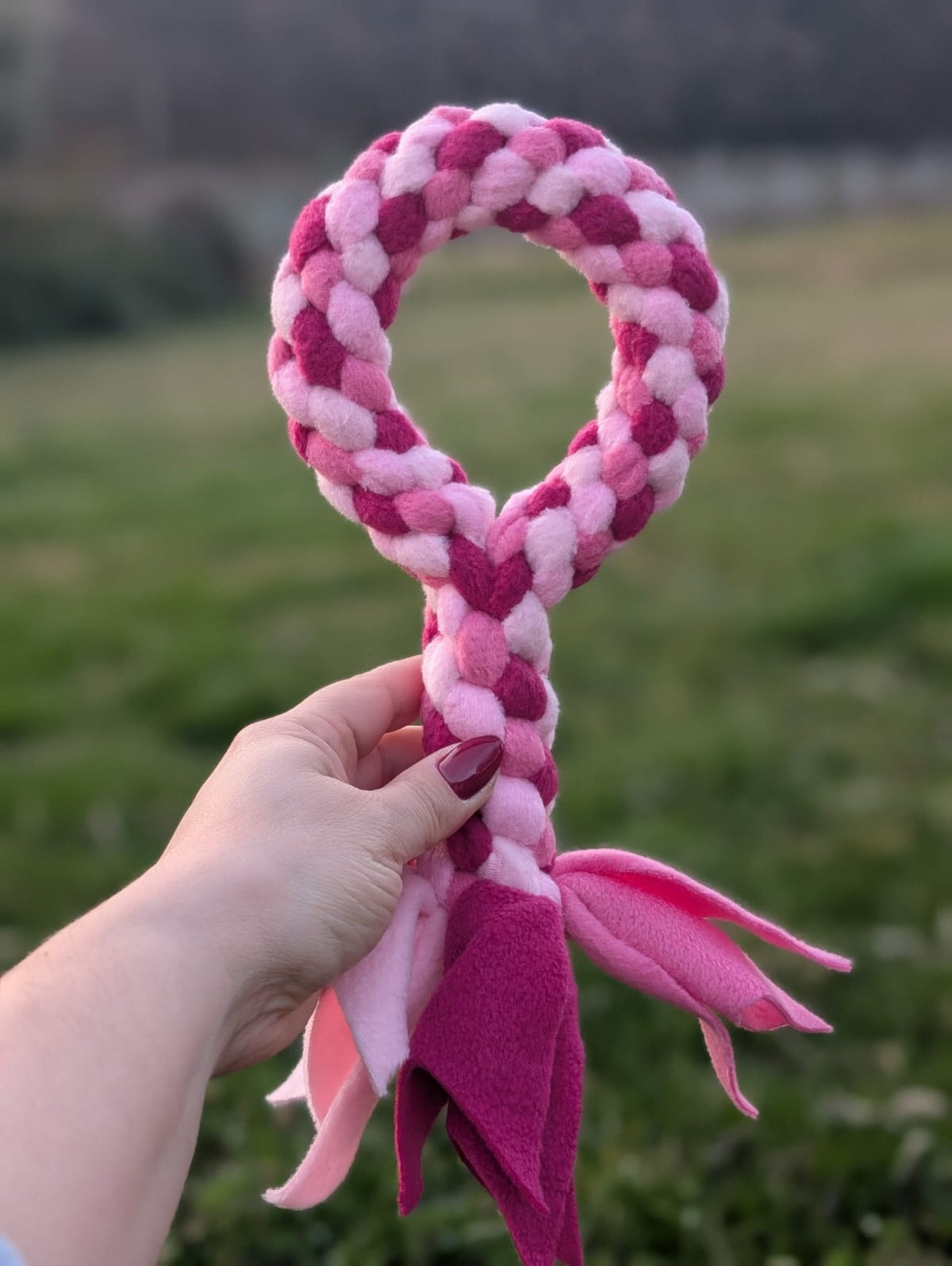 Treccia con Anello in pile
